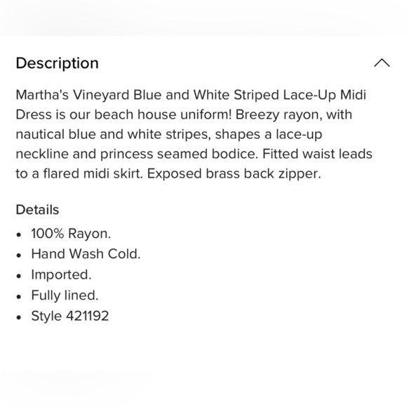 NWT Lulus Martha’s Vineyard Blue and White Lace Up Midi Dress - Picture 7 of 7